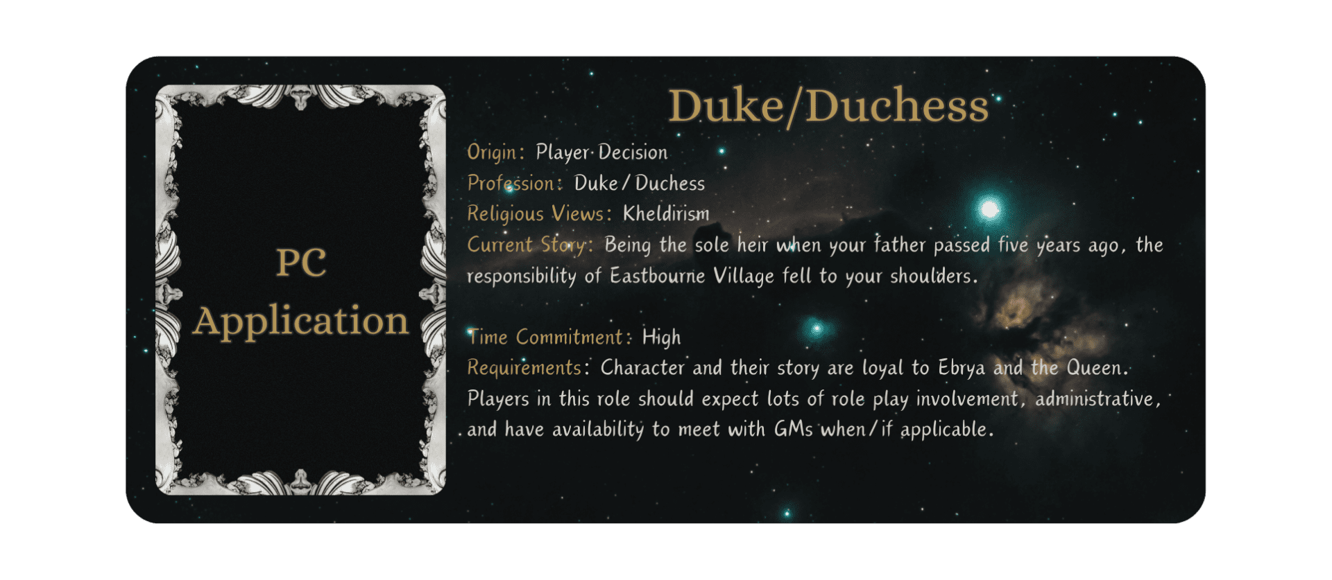 Click to select Duke/Duchess